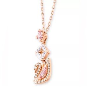 SWAROVSKI - Swan Pendant Necklace beautifully dainty never worn!